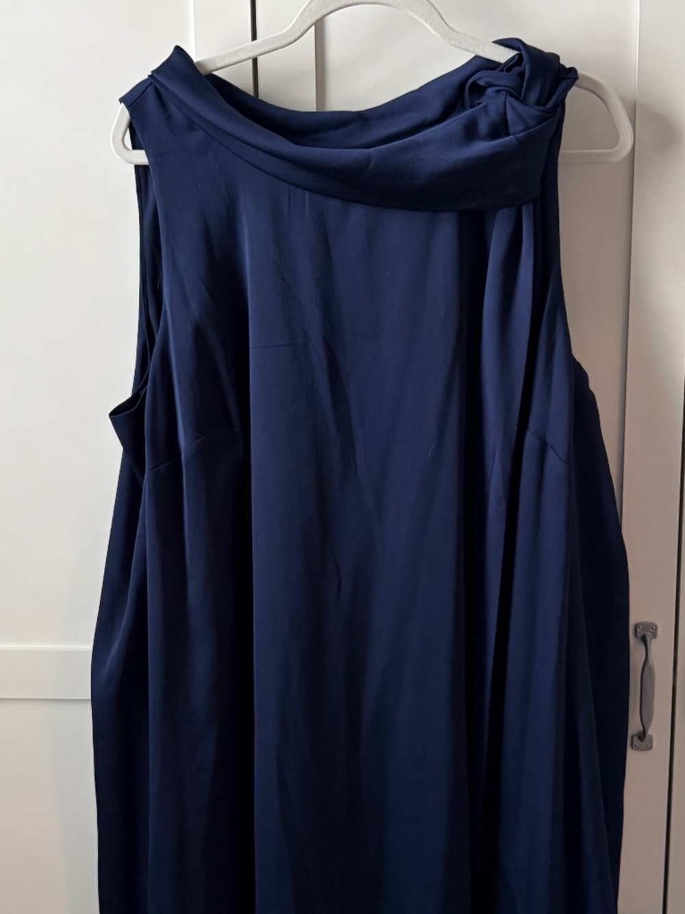Robbie Bee Sz 20 trapeze style navy dress sleeveless dress